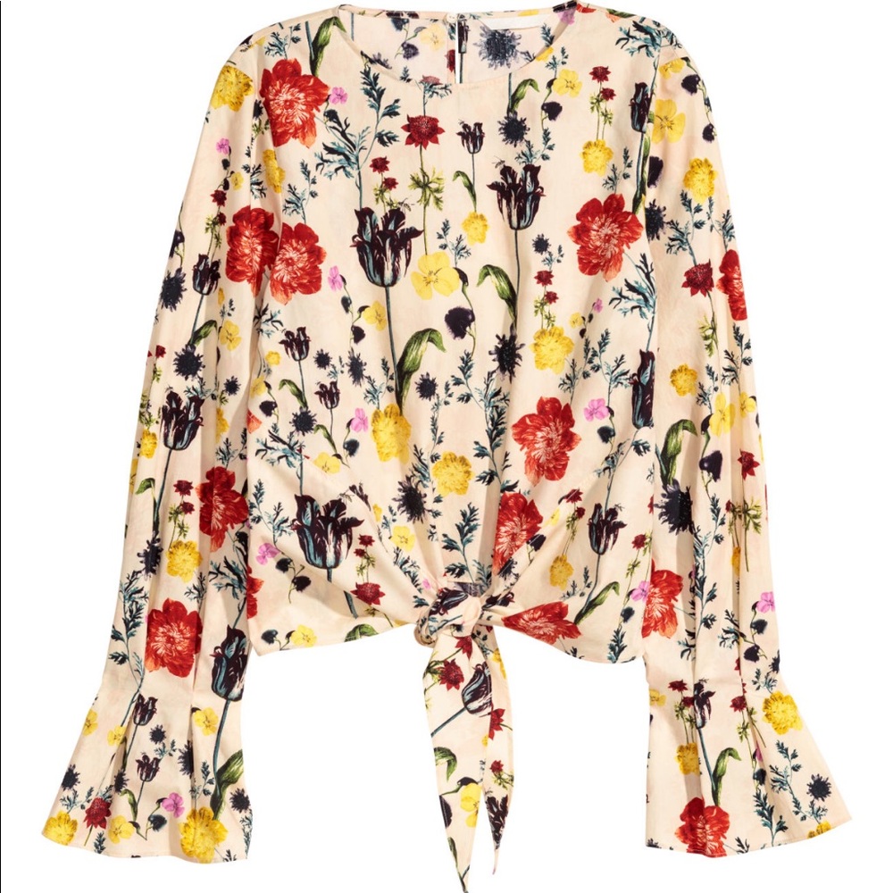 H&M Floral Blouse / Crop